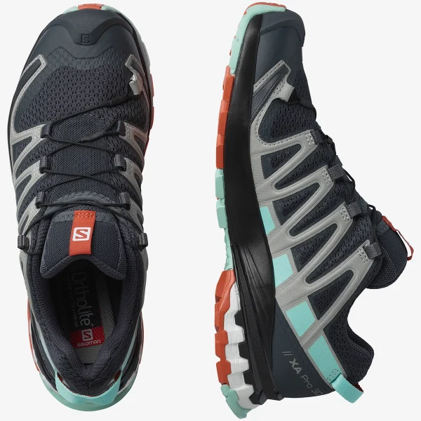 SALOMON - XA PRO 3D v8 – L41442000 – ebony-yucca-mecca-orange – 6