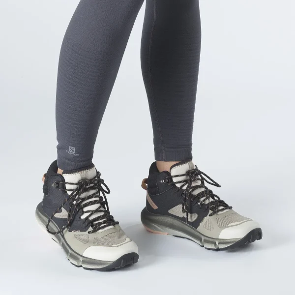 SALOMON - PREDICT HIKE MID GORE-TEX – L41460500 – vintage-khaki-black-mocha-mousse – 1