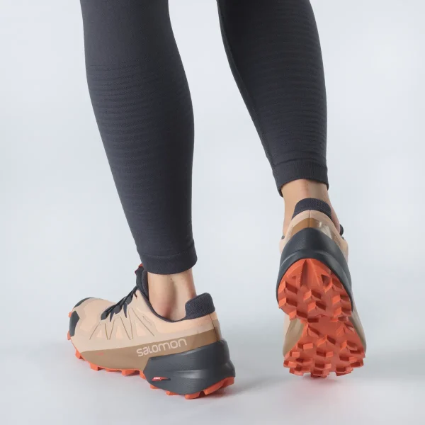 SALOMON - SPEEDCROSS 5 GORE-TEX – L41461700 – sirocco-mocha-mousse-mecca-orange – 1