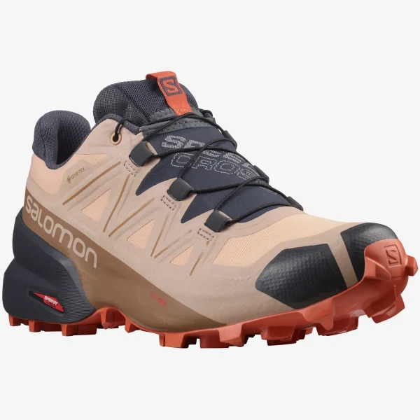 SALOMON - SPEEDCROSS 5 GORE-TEX – L41461700 – sirocco-mocha-mousse-mecca-orange – 3