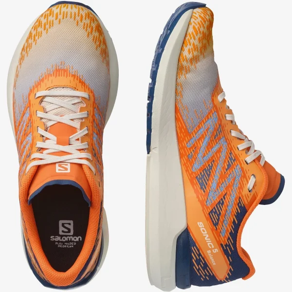 SALOMON - SONIC 5 BALANCE – L41710200 – bleached-sand-blazing-orange-astral-aura – 7