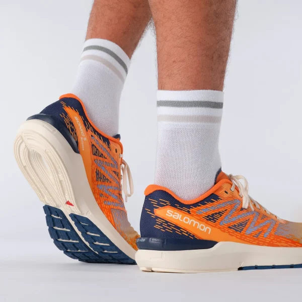 SALOMON - SONIC 5 BALANCE – L41710200 – bleached-sand-blazing-orange-astral-aura – 2