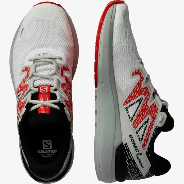 SALOMON - SONIC 5 CONFIDENCE – L41710800 – white-black-poppy-red – 7