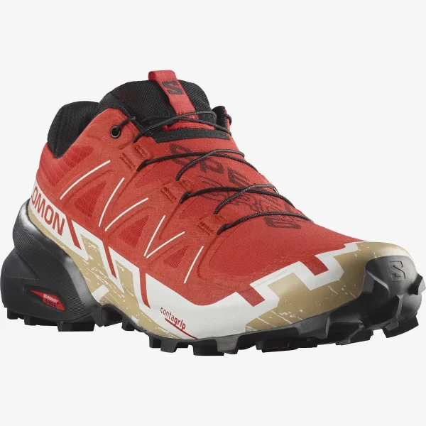 SALOMON - SPEEDCROSS 6 – L41738200 – fiery-red-black-safari – 4