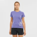 SALOMON - CROSS RUN GRAPHIC – LC1791000 – deep-blue-heather – 1