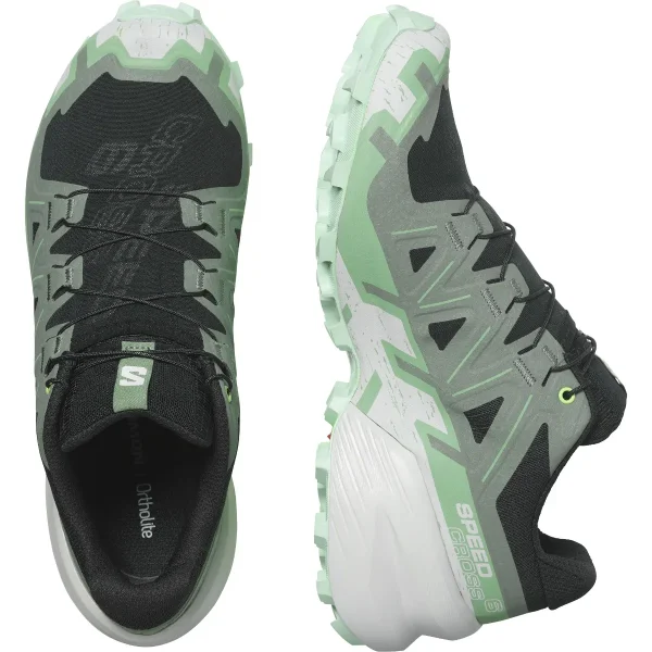 SALOMON - SPEEDCROSS 6 – L47301300 – black-laurel-wreath-green-ash – 3