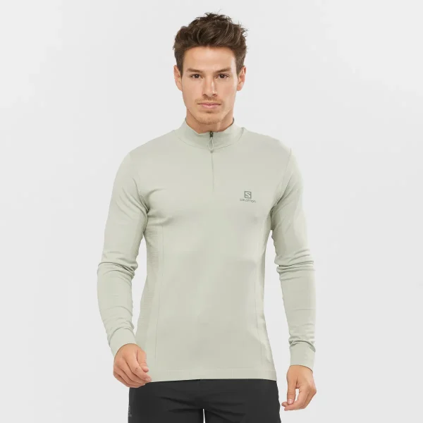 SALOMON - EXPLORE SEAMLESS HALF ZIP – LC1635600 – wrought-iron – 1