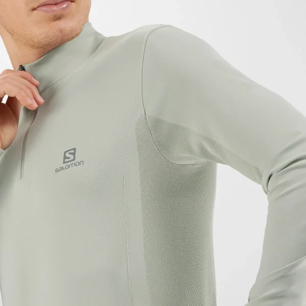 SALOMON - EXPLORE SEAMLESS HALF ZIP – LC1635600 – wrought-iron – 2