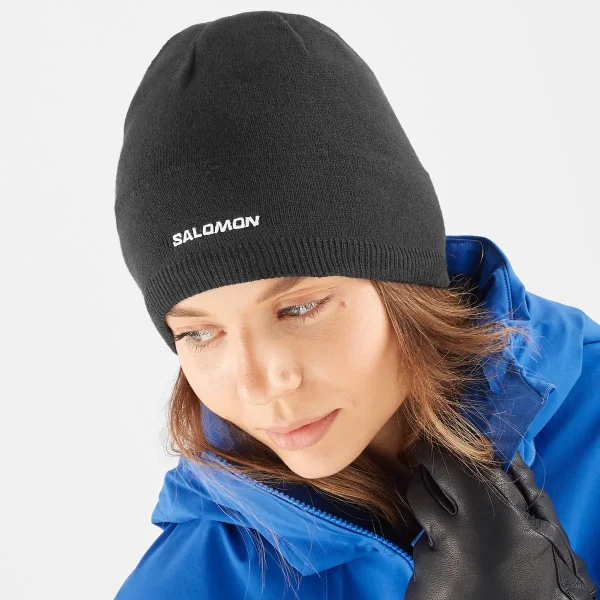 SALOMON - SALOMON BEANIE – LC1847100 – deep-black – 2