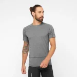 CROSS RUN SS TEE – deep-black-heather – 1