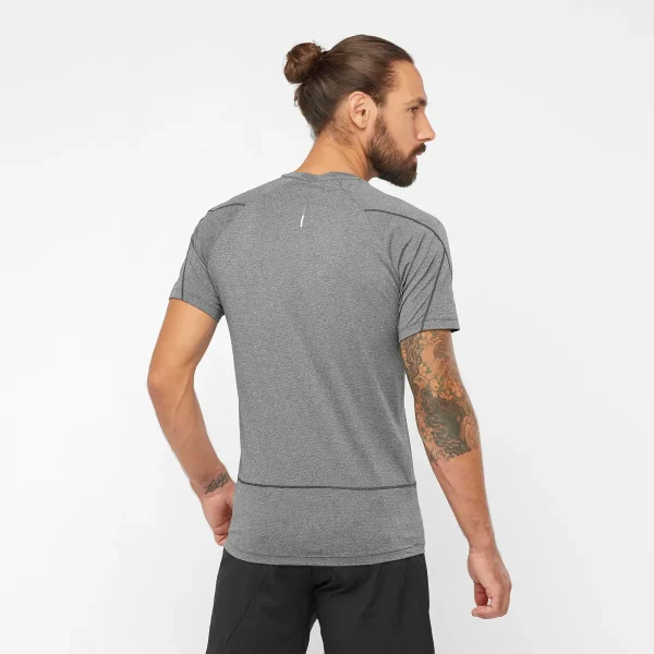 CROSS RUN SS TEE – deep-black-heather – 1