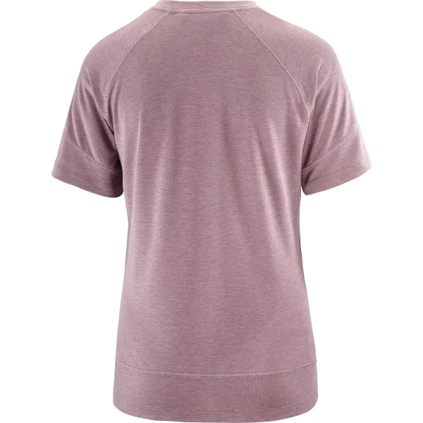 SALOMON - RUNLIFE SS TEE – LC2132100 – moonscape-heather – 2