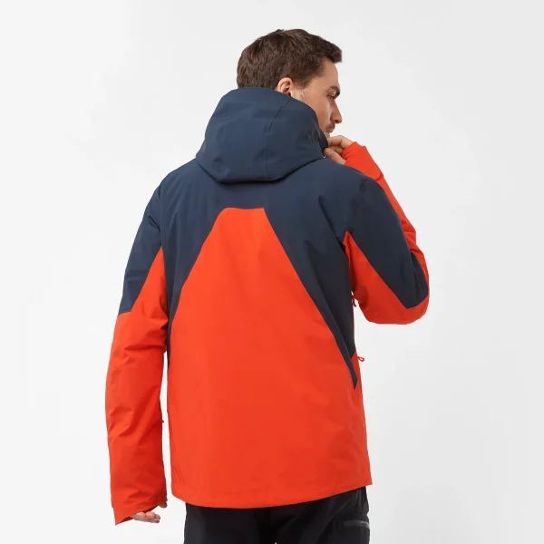 SALOMON - BRILLIANT JACKET – LC2142500 – fiery-red-carbon – 1