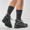 SALOMON - X WARD LEATHER MID GORE-TEX – L47182000 – india-ink-black-stormy-weather – 2