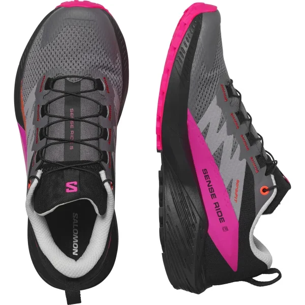 SALOMON - SENSE RIDE 5 – L47385900 – plum-kitten-black-pink-glo – 7