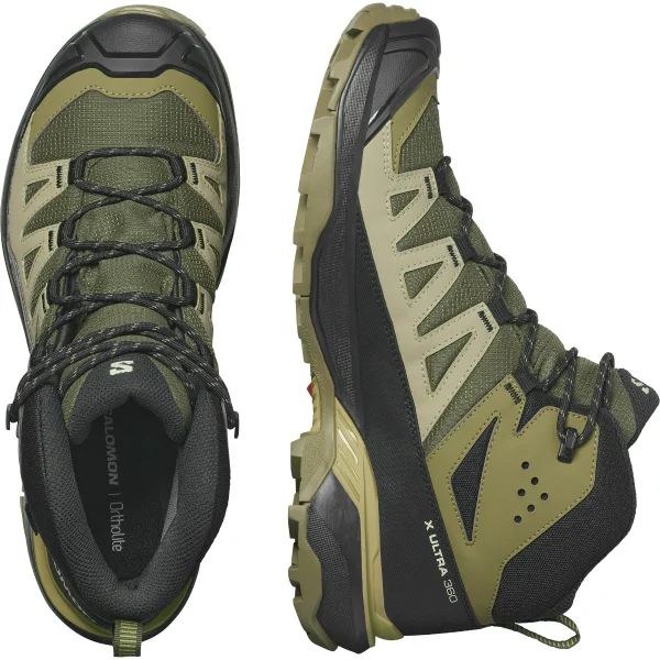 SALOMON - X ULTRA 360 MID GORE-TEX – L47447700 – olive-night-slate-green-southern-moss – 3