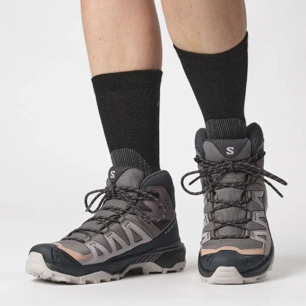 SALOMON - X ULTRA 360 MID GORE-TEX – L47448700 – plum-kitten-phantom-cork – 1