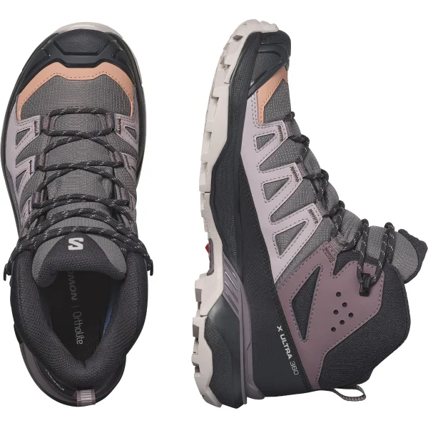 SALOMON - X ULTRA 360 MID GORE-TEX – L47448700 – plum-kitten-phantom-cork – 7