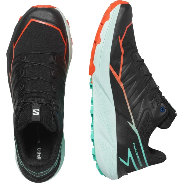 SALOMON - THUNDERCROSS – L47560900 – black-cherry-tomato-electric-green – 5