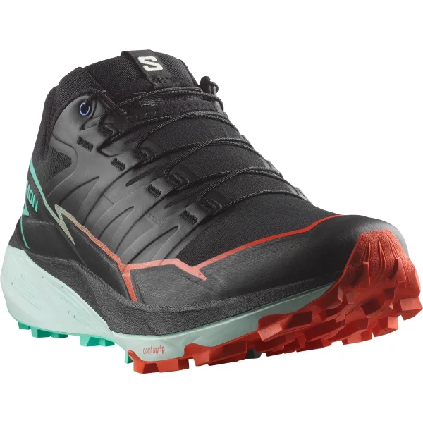 SALOMON - THUNDERCROSS – L47560900 – black-cherry-tomato-electric-green – 1