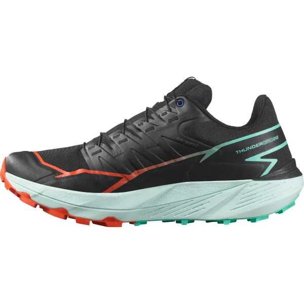 SALOMON - THUNDERCROSS – L47560900 – black-cherry-tomato-electric-green – 4