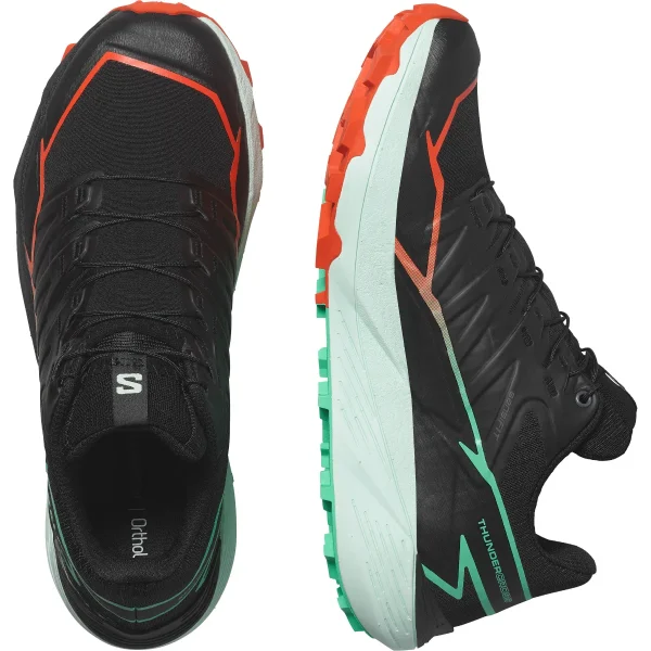 SALOMON - THUNDERCROSS – L47561000 – black-cherry-tomato-electric-green – 5