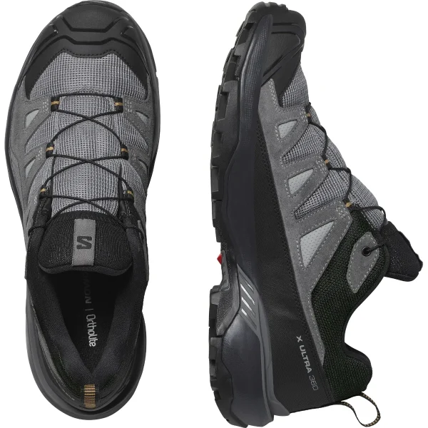 SALOMON - X ULTRA 360 LEATHER GORE-TEX – L47571400 – sharkskin-castlerock-kelp – 5