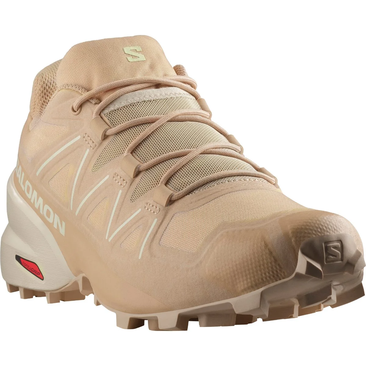 SALOMON - CROSS EVR – L47694600 – hazelnut-shortbread-canary-green – 3
