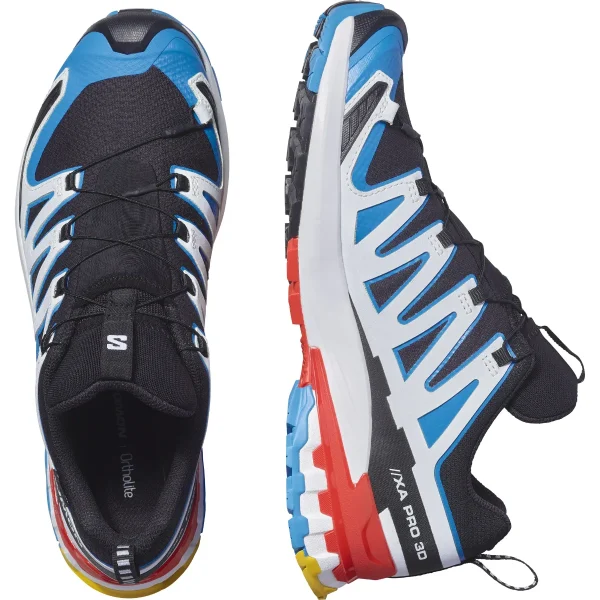 SALOMON - XA PRO 3D V9 GORE-TEX – L47716300 – black-white-transcend-blue – 7