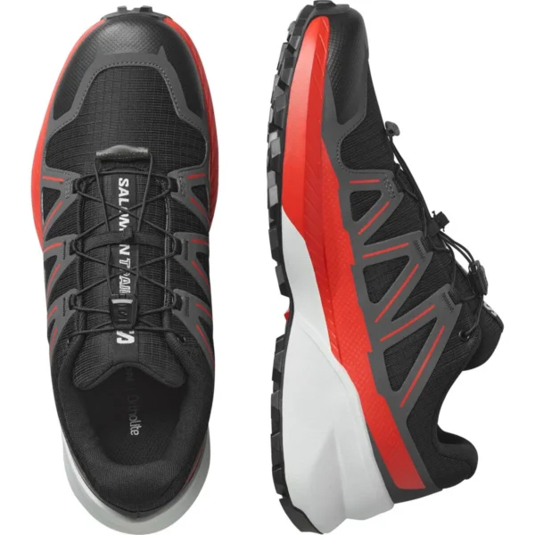 SALOMON - SPEEDCROSS PEAK – L47790100 – black-asphalt-fiery-red – 5