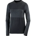 SALOMON - SNTIAL WOOL  חולצה נשים – LC1884800 – שחור – 1