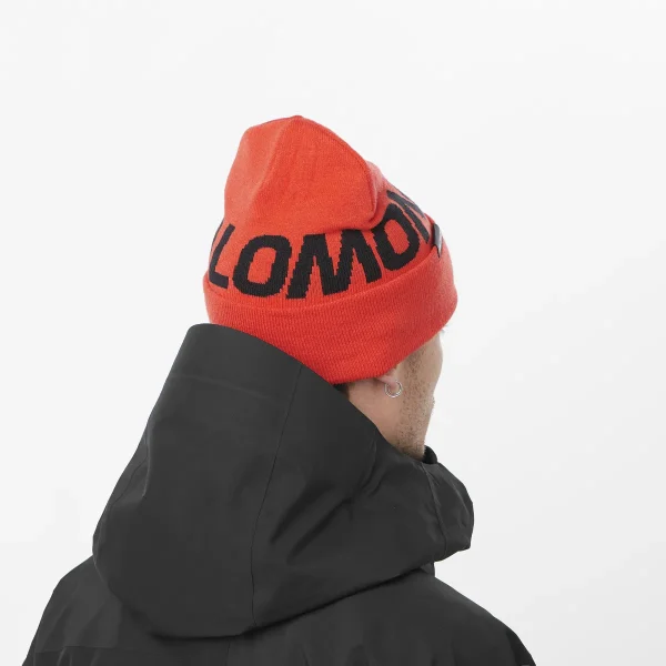 SALOMON - HERMITAGE BEANIE – LC2302900 – cherry-tomato – 3