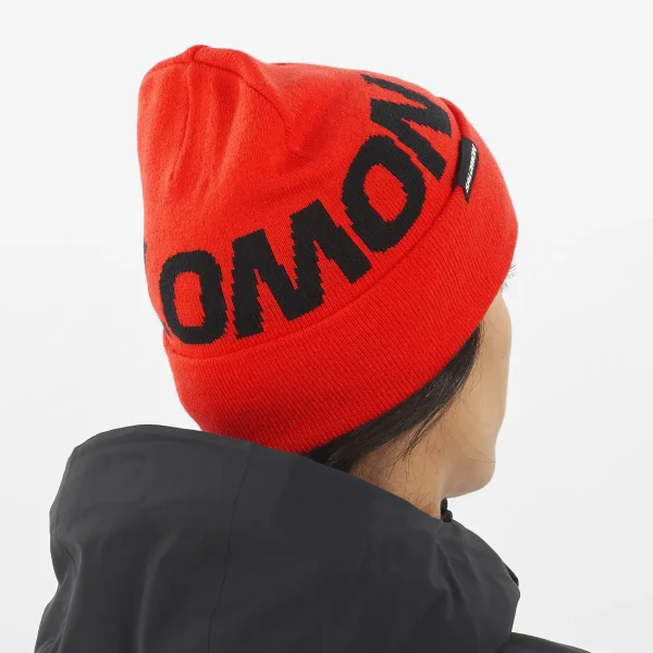 SALOMON - HERMITAGE BEANIE – LC2302900 – cherry-tomato – 4