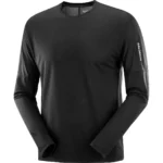 SALOMON - SENSE AERO TEE  חולצה ארוכה – LC2308300 – deep-black – 1