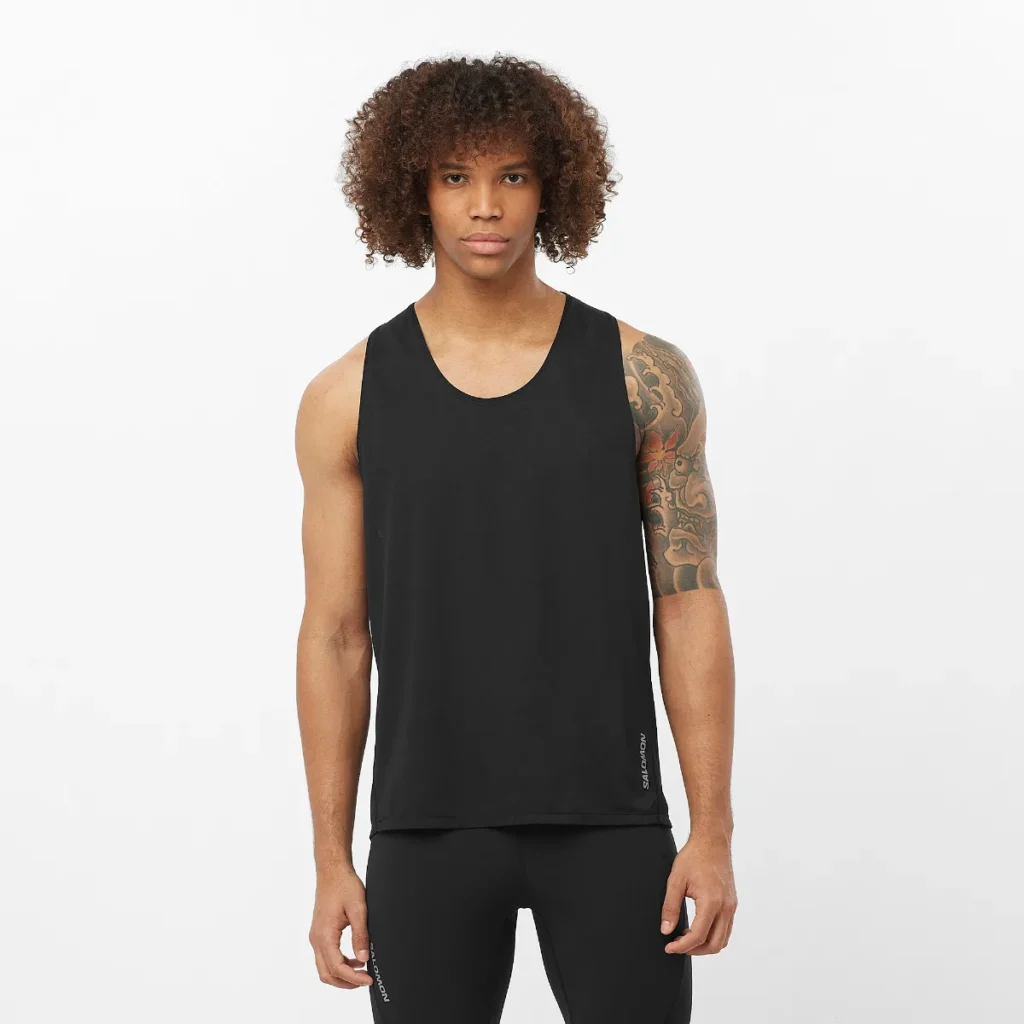 SALOMON - SENSE AERO SINGLET M  חולצה – LC2319600 – deep-black – 1