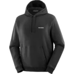 SALOMON - DROPPIN HOODY M  סווטשרט – LC2359000 – deep-black-white-2 – 1