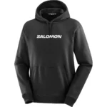 SALOMON - SAL LOGO PERF HOODY   סווטשרט – LC2360300 – deep-black – 1
