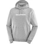 SALOMON - SAL LOGO PERF HOODY   סווטשרט – LC2360400 – heather-gray – 1