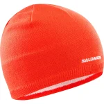 SALOMON - SALOMON BEANIE – LC2365900 – cherry-tomato – 1