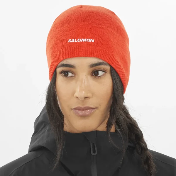 SALOMON - SALOMON BEANIE – LC2365900 – cherry-tomato – 2